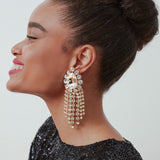 Mrs. Burton Diamond Crystal Earrings