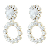 Queen of Hearts Diamond Crystal Earrings