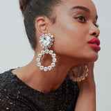 Queen of Hearts Diamond Crystal Earrings