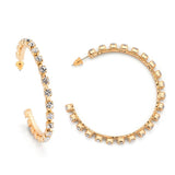 Anita Large Crystal Hoop Earrings