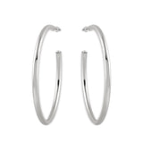 Mega Hoop Earrings in Silver