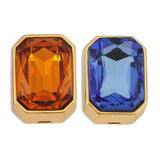 Bosphorus Orange Blue Mismatched Earrings