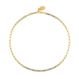 Small Link Chain Necklace in Gold