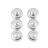 Dome Earrings in Silver