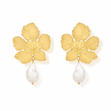 Fig Leaf Baroque Pearl Earrings