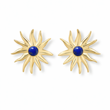 Mehry Lapis Sun Earrings