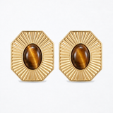 Sol Invictus Tigereye Earrings