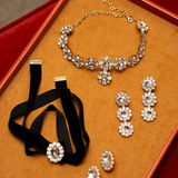 Donna Duo Diamond Crystal Choker