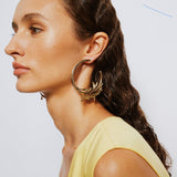 Olive Hoop Earrings
