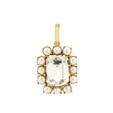Petite Ninon Pompadour Square Diamond Charm