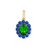 Petite Ninon Oval Blue Green Charm