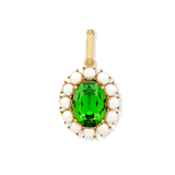 Petite Ninon Pompadour Oval Green Charm