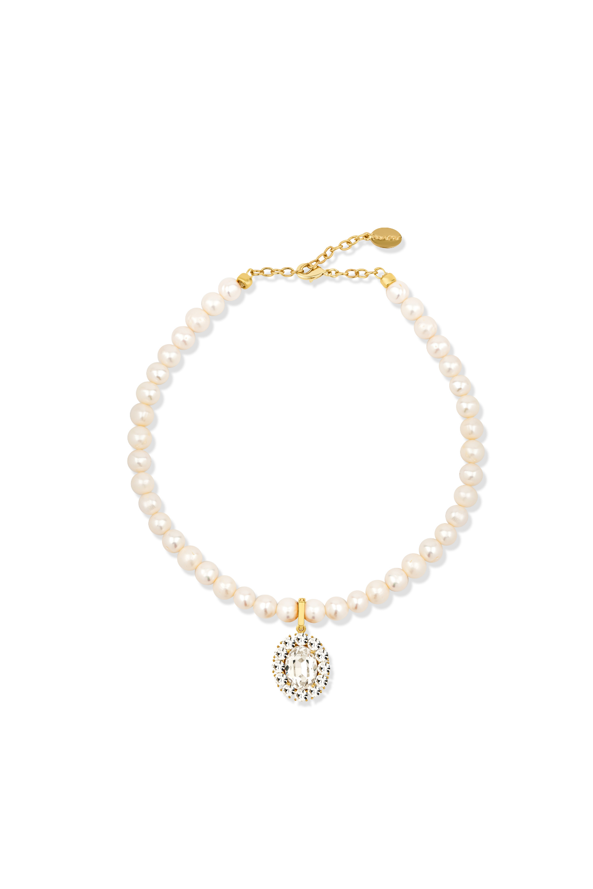 Petite Ninon Oval Diamond Charm
