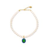 Petite Ninon Oval Blue Green Charm