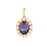 Petite Ninon Pompadour Oval Purple Charm