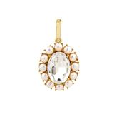Petite Ninon Pompadour Oval Diamond Charm
