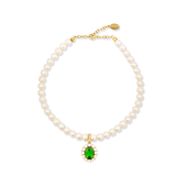 Petite Ninon Pompadour Oval Green Charm