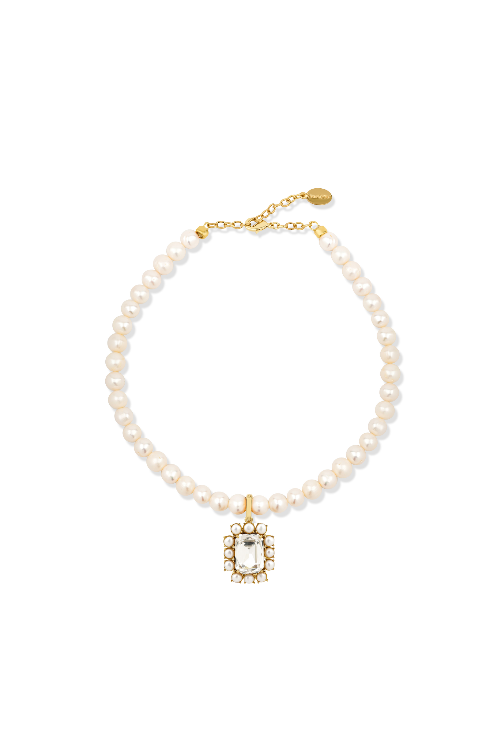 Petite Ninon Pompadour Square Diamond Charm