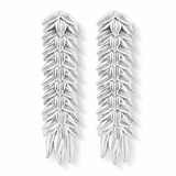 Garland Silver Long Earrings