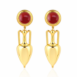 Amphora Carnelian Earrings