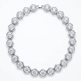 Regine Crystal Silver Necklace