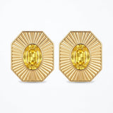 Sol Invictus Yellow Crystal Earrings