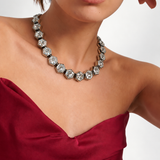 Regine Crystal Silver Necklace