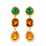 Halicarnassus Malachite Earrings