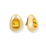 Petra Yellow Crystal Earrings