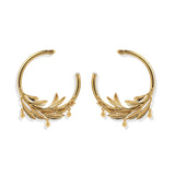 Olive Hoop Earrings