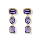 Melodia Trio Purple Earrings