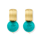 Assos Turquoise Hoop Earrings
