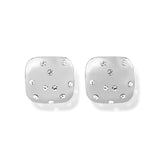 Heracles Crystal Silver Earrings