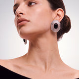 Sol Invictus Onyx Silver Earrings