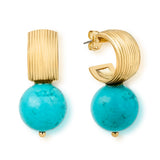 Assos Turquoise Hoop Earrings
