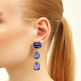 Melodia Trio Purple Earrings