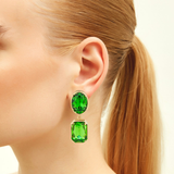 Melodia Duo Green Earrings