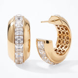 Vega Crystal Hoop Earrings