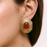 Sol Invictus Red Jasper Earrings