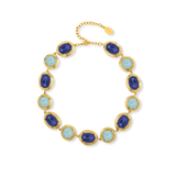 Knidos Aquamarine Lapis Necklace