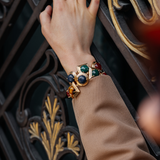 Lykia Lapis Tigereye Carnelian Malachite Bracelet