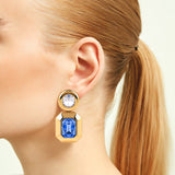 Vendome Cocktail Diamond Blue Earrings