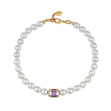 Bodrum Baroque Pearl and Crystal Necklace