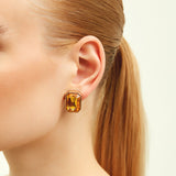Bosphorus Fuchsia Yellow Mismatched Earrings
