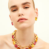 Bosphorus Fuchsia Single Earring